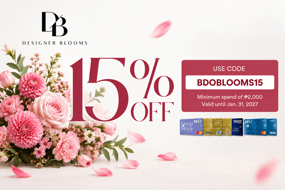 15% OFF at Designer Blooms