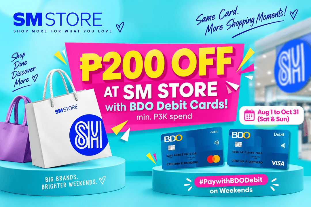 #PaywithBDODebit on Weekends at SM Store