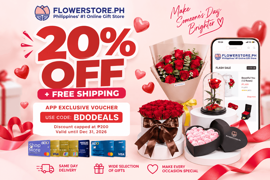 20% OFF +FREE Shipping on FlowerStore.ph